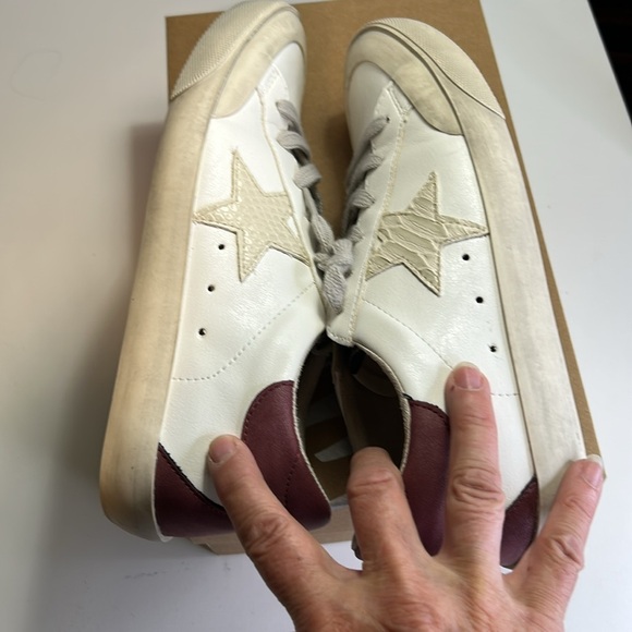 MI IM SADIE WHITE STAR WOMENS SNEAKERS WITH BOX SZ 7.5 - Picture 7 of 12